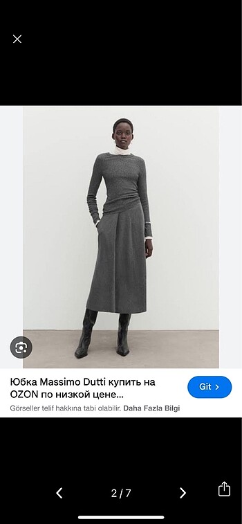 Massimo Dutti Massimo dutti yün etek