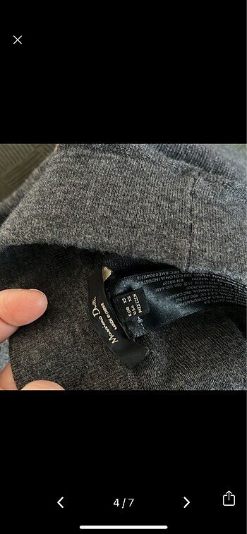 xs Beden gri Renk Massimo dutti yün etek