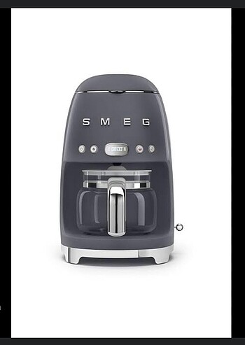 smeg barut gri filtre kahve makinesi