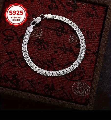925 AYAR GÜMÜŞ Unisex Twist bileklik