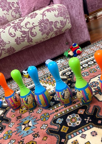 Renkli Çocuk Oyuncak Bowling Seti - Görsel 3