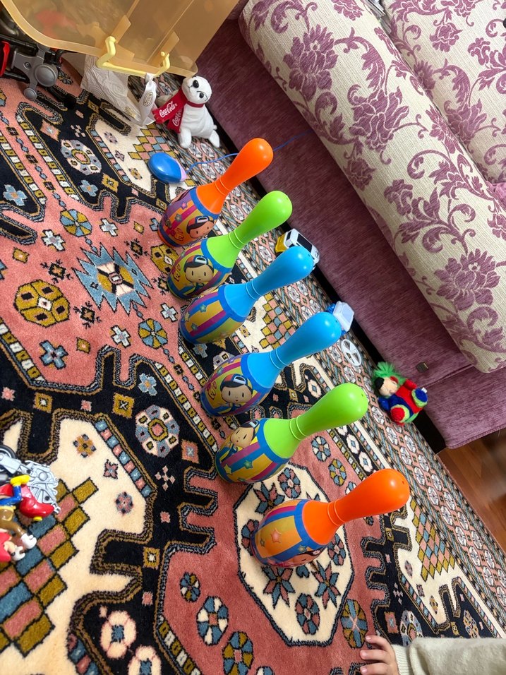 Renkli Çocuk Oyuncak Bowling Seti - Görsel 2