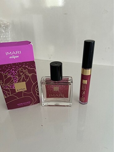 Avon İmari parfüm ve mat ruj