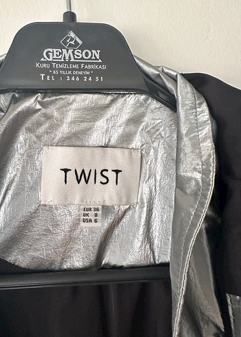 Metalik Gri Midi Kapüşonlu Kadın Yağmurluk - Görsel 3