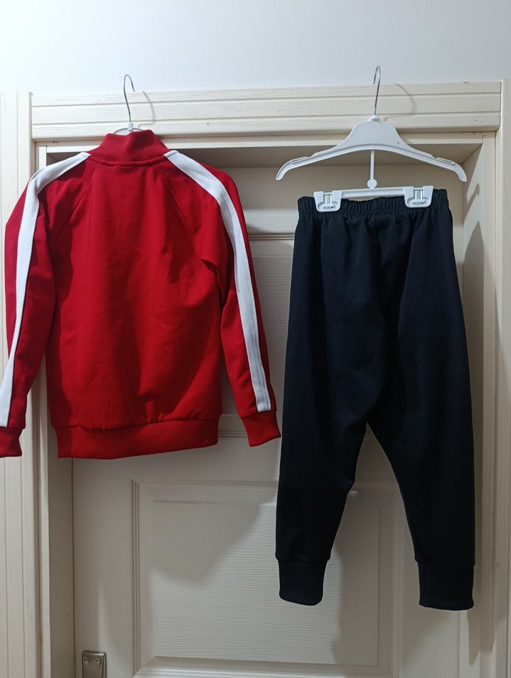 Nike Erkek Çocuk Kırmızı Eşofman Takımı - Görsel 2