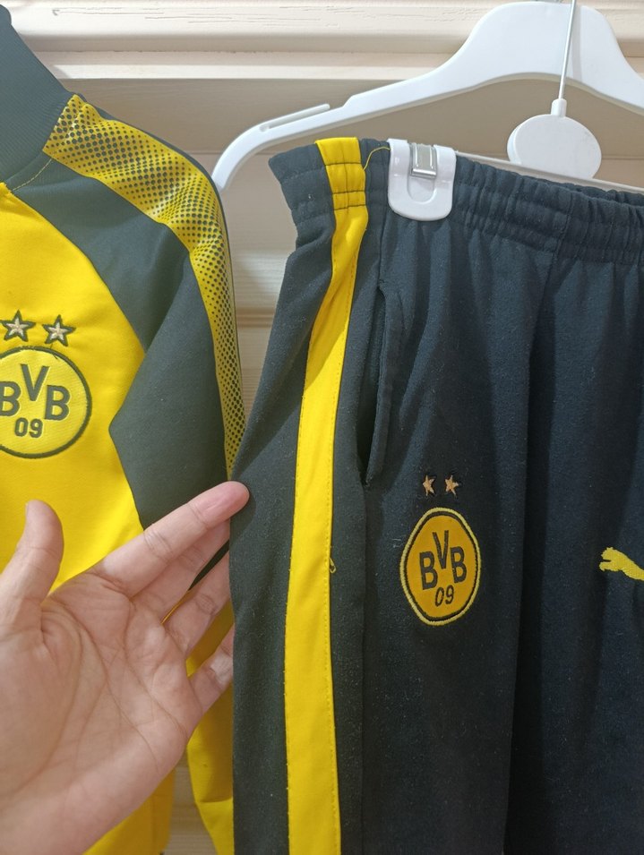 BVB Sarı Erkek Çocuk Eşofman Takımı - Görsel 4