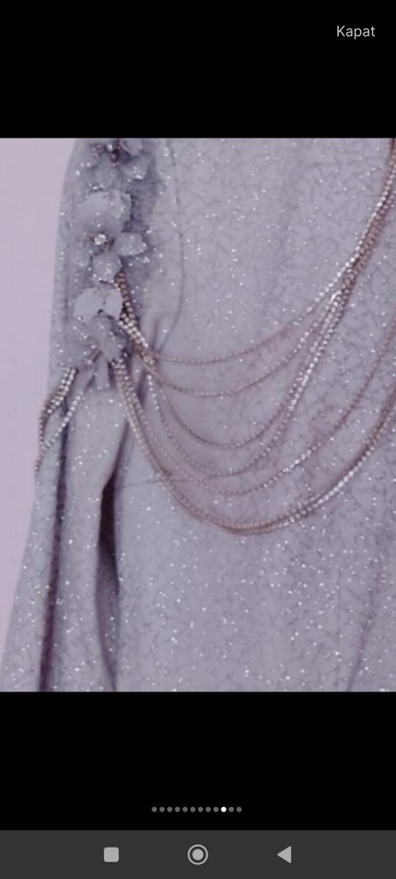 Gümüş Tesettür Nisan Abiyesi - Görsel 5