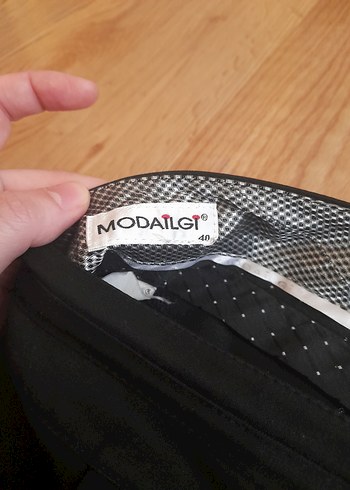 Modailgi Kadın Siyah Kumaş Pantolon