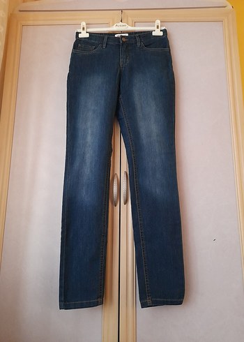 Lacivert Normal Boy Kadın Denim Jean
