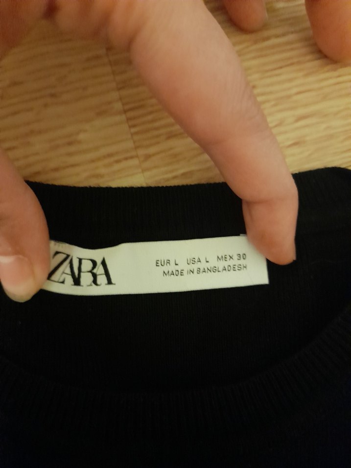 Siyah Kolsuz Kadın Crop Top - Görsel 2