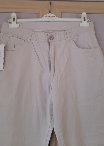 Erkek Keten Rahat Kesim Pantolon - Görsel 2