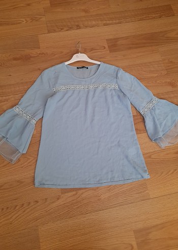 Dantel Detaylı Bohem Uzun Kollu Bluz - Görsel 2