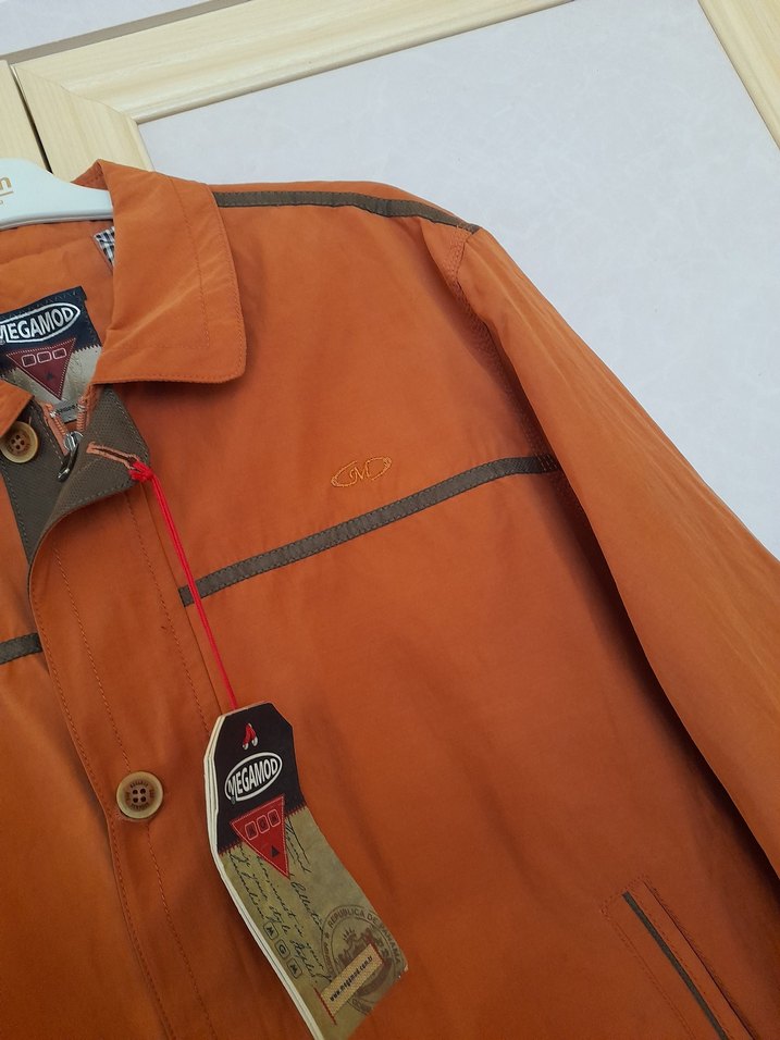 Düğmeli Kahverengi Erkek Mont - Görsel 2