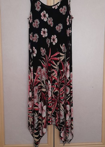 Çiçek Desenli Uzun Bohem Elbise - Görsel 3