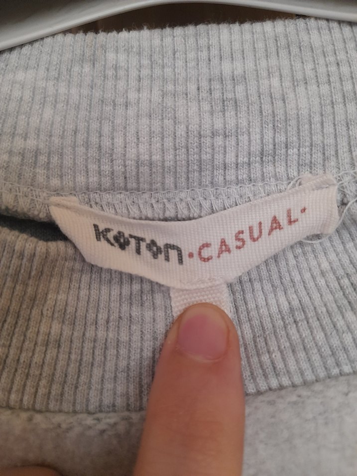 Nakışlı Gri Kadın Sweatshirt - Görsel 2