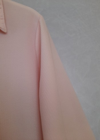 xl Beden Pudra Pembe Uzun Kollu Bohem Tunik