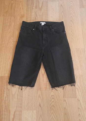 Siyah Kadın Mini Denim Şort