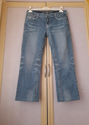 42 Beden Gri Kadın Denim Jean Pantolon