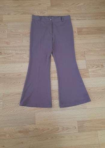 Diğer Lila Midi Kumaş Kadın Pantolon