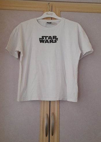 Beyaz Star Wars Baskılı Tişört