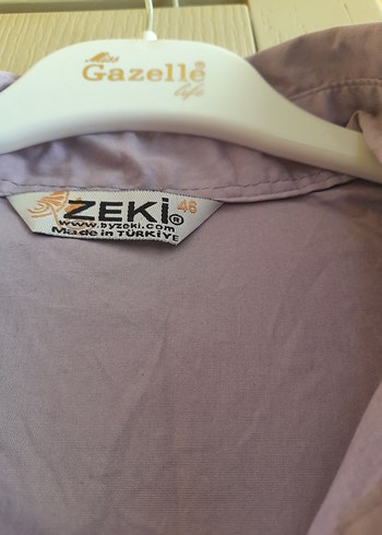 Zeki Düğmeli, Kısa Kollu, Midi Boy Mor Keten Elbise