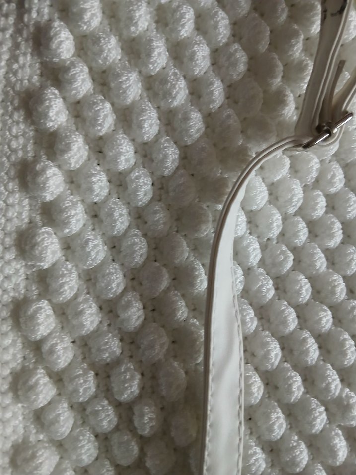 Beyaz Örgü Kadın Çanta - Görsel 2