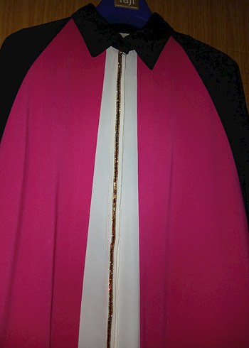 Uzun Kesim Pembe Kadın Tunik - Görsel 6