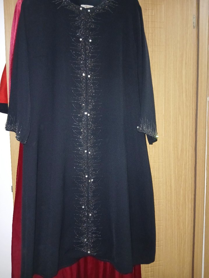 savarovski taşlı Siyah Kadın Uzun tunik - Görsel 2