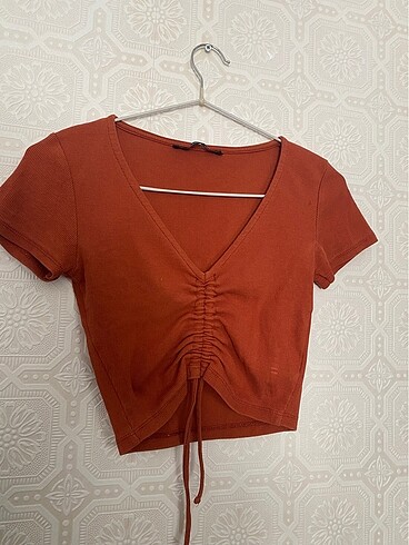 Tarçın rengi bluz - Görsel 2
