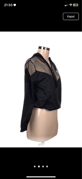 Siyah yağmurluk - Görsel 2