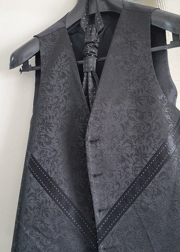 Düğmeli Siyah Erkek Takım Ceketi - Görsel 3