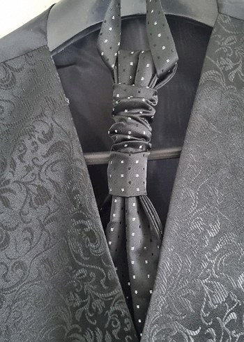 Düğmeli Siyah Erkek Takım Ceketi - Görsel 4