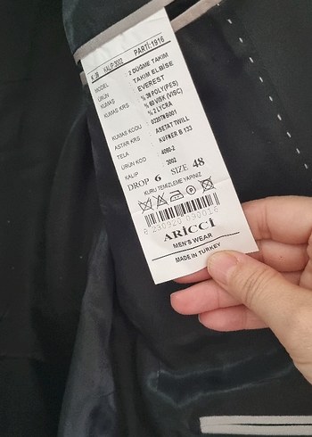 Düğmeli Siyah Erkek Takım Ceketi - Görsel 2