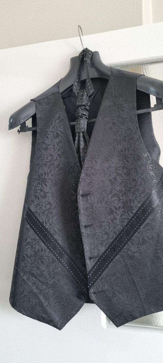 Düğmeli Siyah Erkek Takım Ceketi - Görsel 3