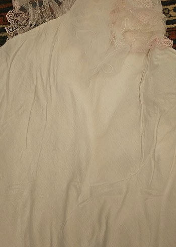 Pembe Nakışlı Bebek Kundak Örtüsü - Görsel 5