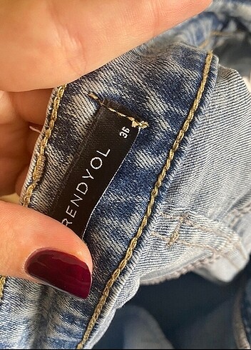 36 Beden İspanyol paça jeans