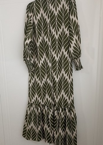 Yeşil Uzun kadın Elbise - Görsel 2