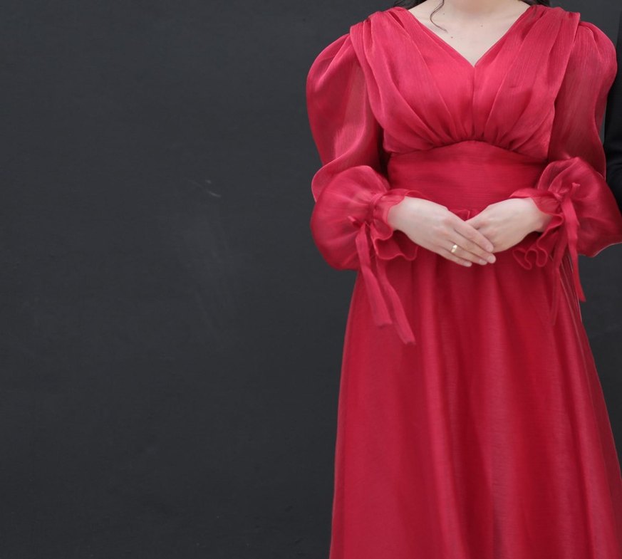 Kırmızı Abiye Elbise - Görsel 2