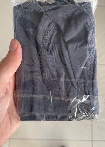 Çapraz gri bone - Görsel 2