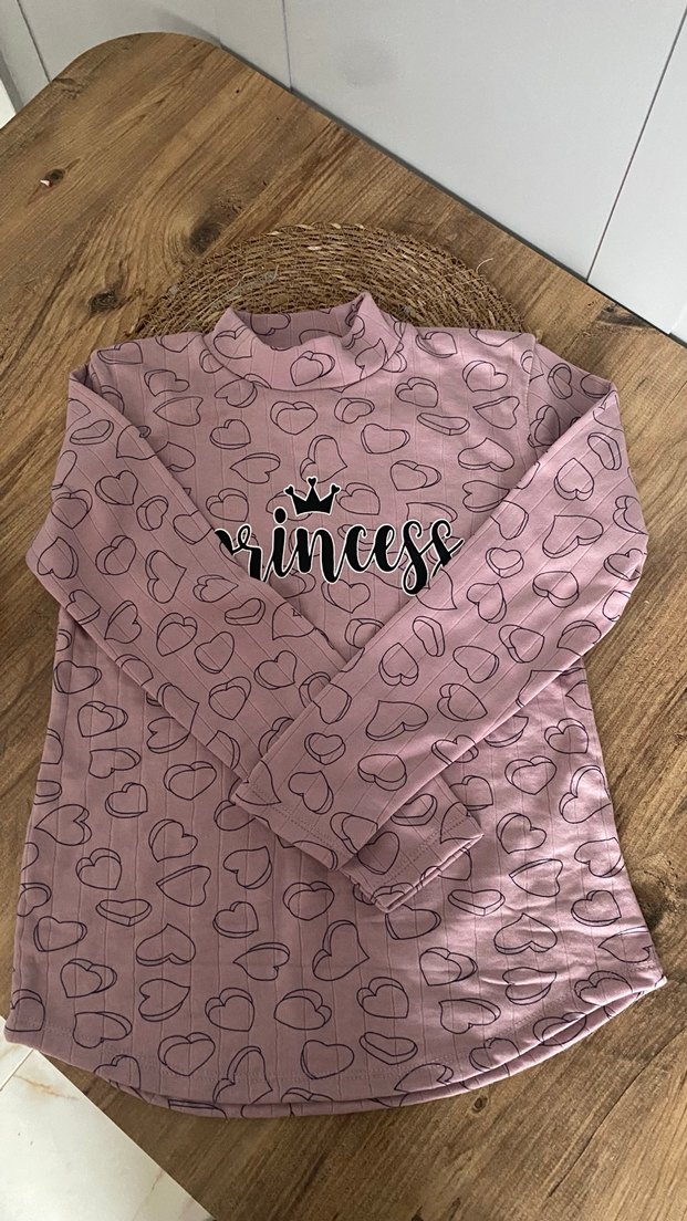 Kız Çocuk Gri Pamuklu Uzun Kollu Tişört - Görsel 4