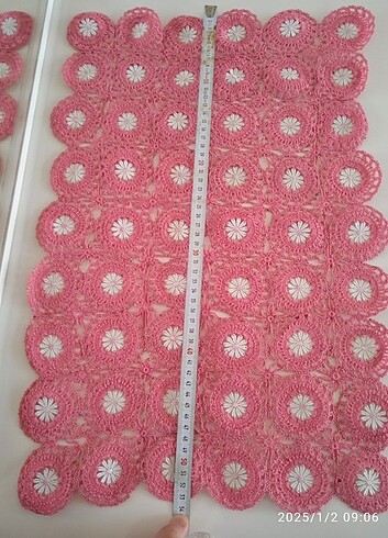 Çeyizlik dantel sehpa örtüsü - Görsel 5