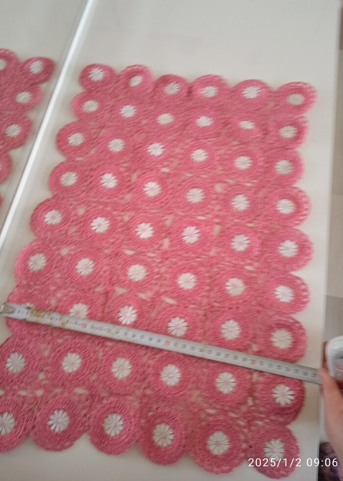 Çeyizlik dantel sehpa örtüsü - Görsel 2