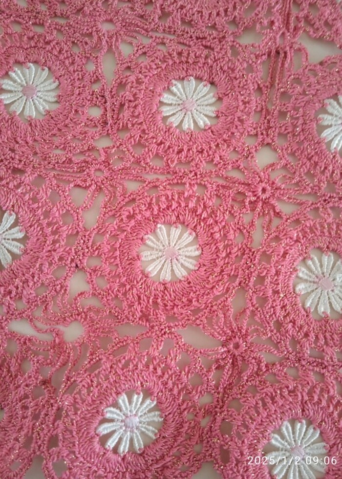 Çeyizlik dantel sehpa örtüsü - Görsel 3