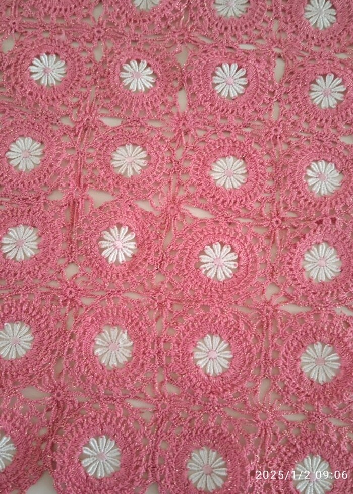 Çeyizlik dantel sehpa örtüsü - Görsel 4