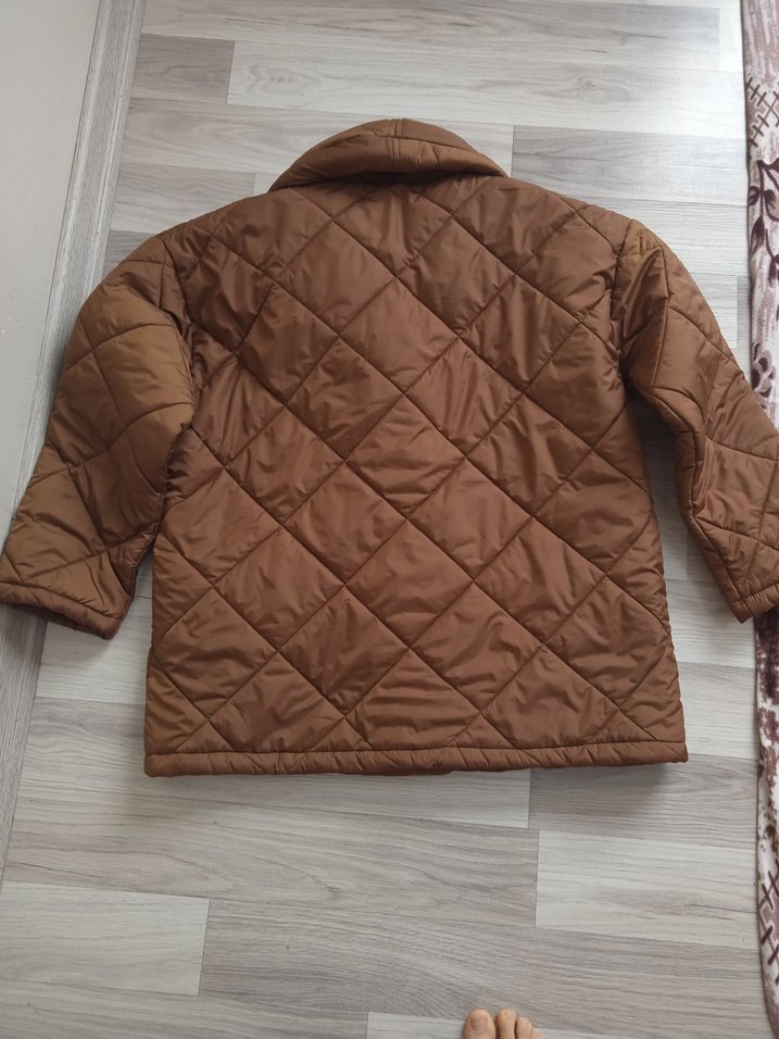 Düğmeli Kahverengi Kadın Kışlık Mont - Görsel 3