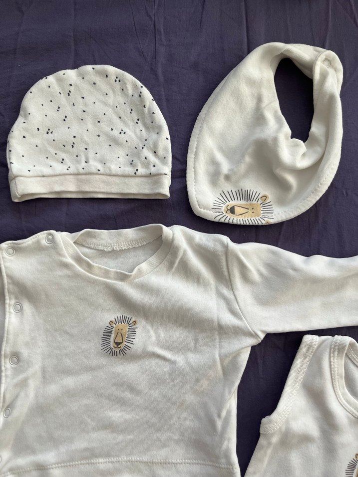 Bebek Hastane Çıkışı 5 Parça Pamuk Set - Görsel 2