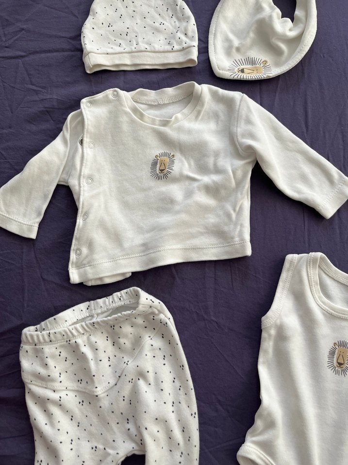 Bebek Hastane Çıkışı 5 Parça Pamuk Set - Görsel 4