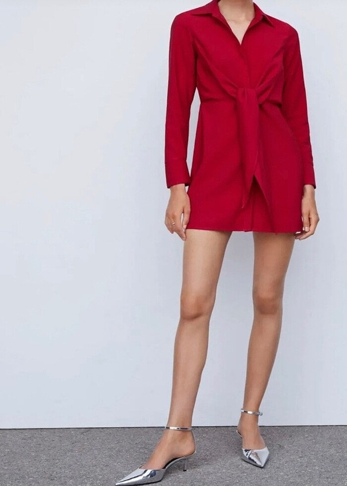 Gömlek elbise - Görsel 2