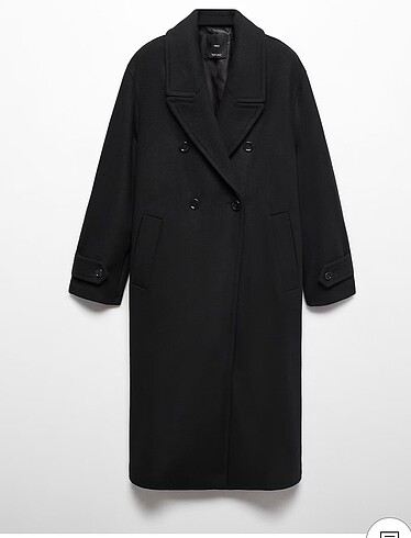 Mango oversize yün kaban