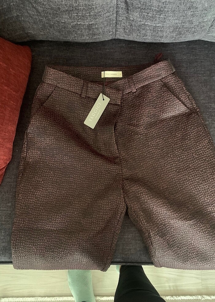 Yargıcı Deri karışımlı pantolon - Görsel 3